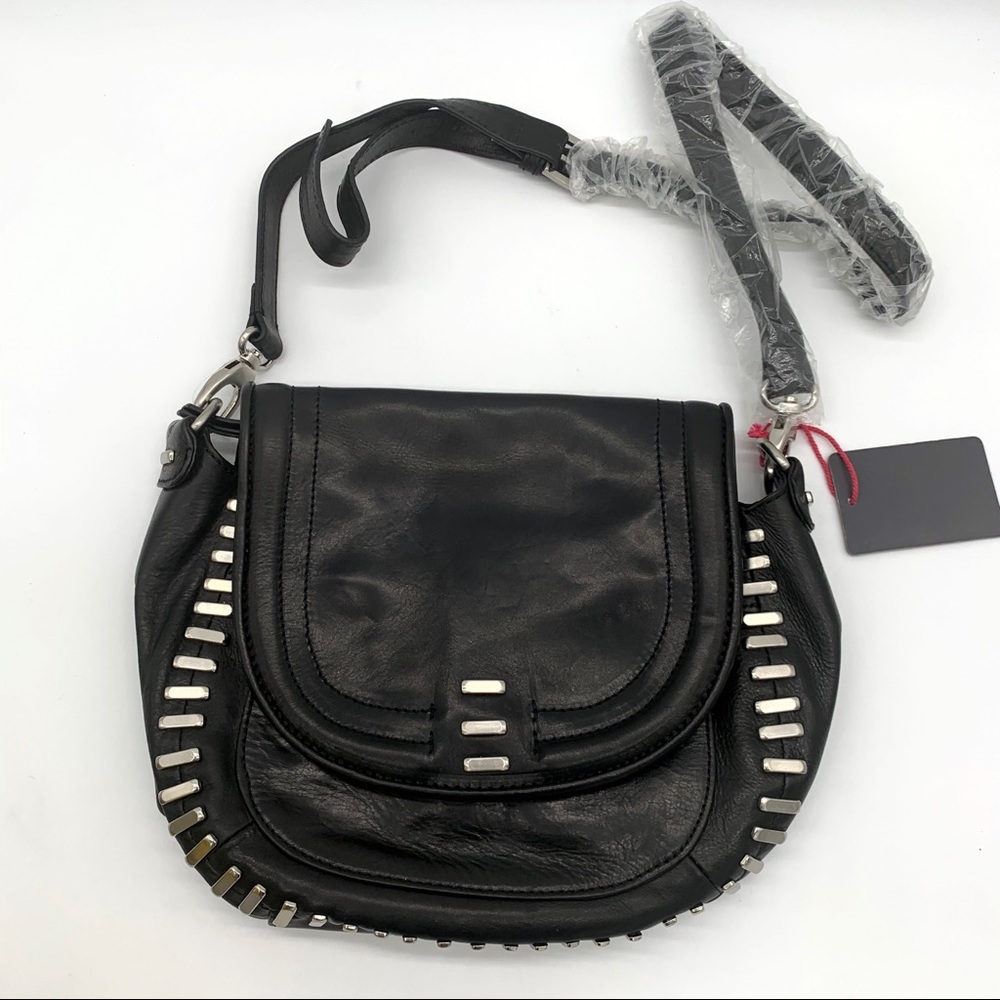 Kelsi Dagger Genuine Soft Leather Crossbody Black